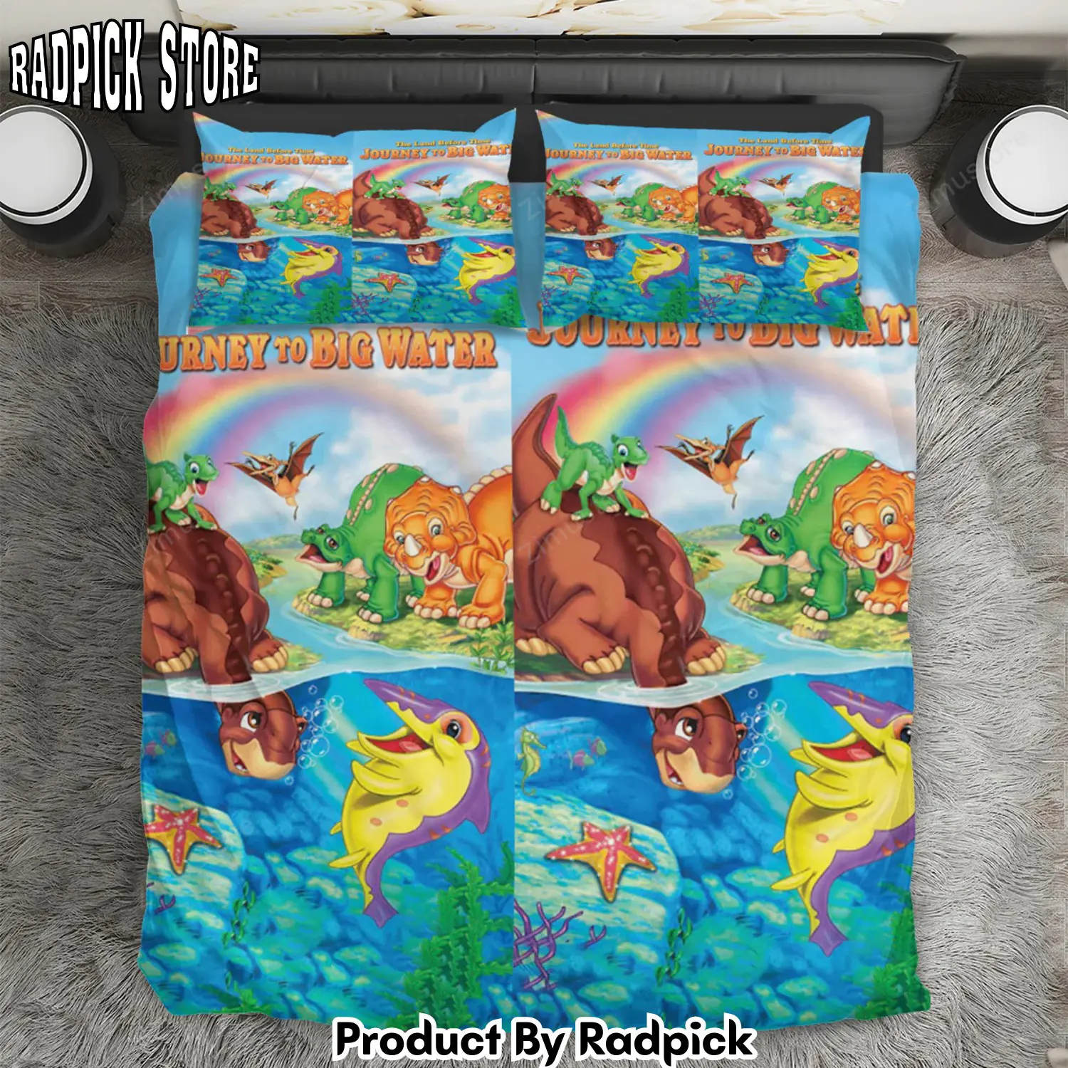 Radpick the land before time poster 8 3pcs 3pcs bedding set duvet cover and pillow cases gift for fan rp3271145